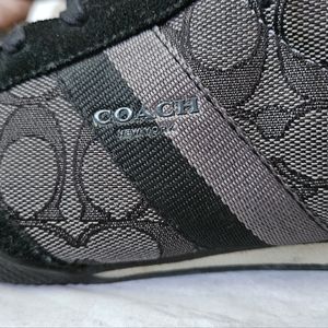 Coach Kelson Outline Sig/Suede Black Smoke Size 9M